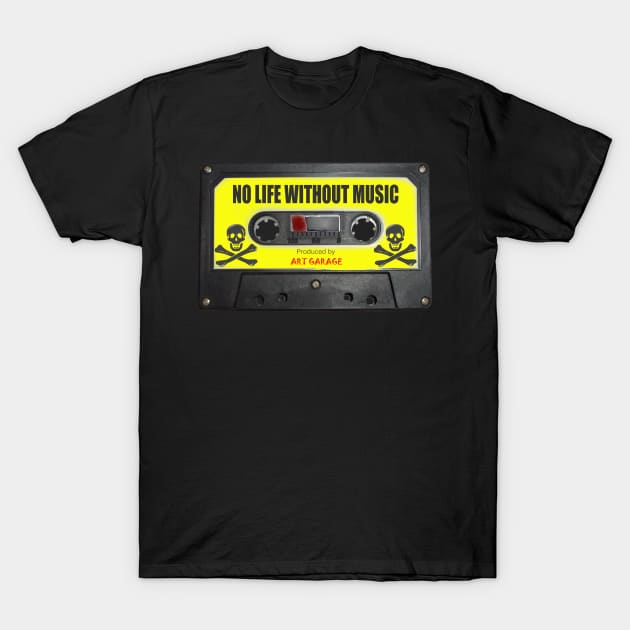 Vintage Music Retro Cassette T-Shirt by PlanetMonkey